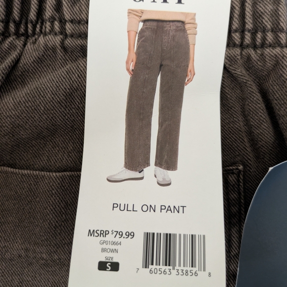 GAP Chocolate Pull-On Pants Cute 🥰 Size Small - Picture 1 of 5